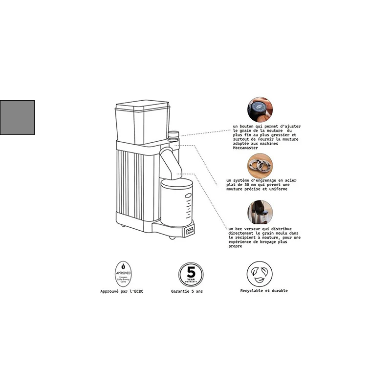 Moccamaster Grinder KM5 Black - Image 7